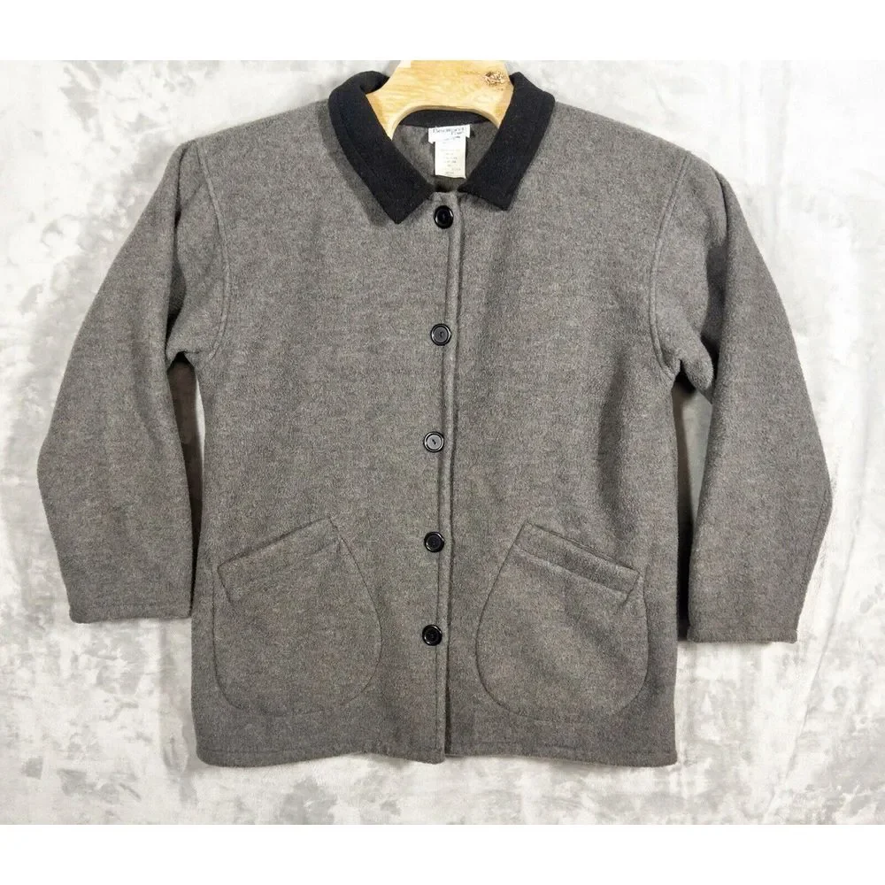 Vintage‎ 1980s Bedford Fair Coatigan Cardigan Jacket Mens Large Made In USA